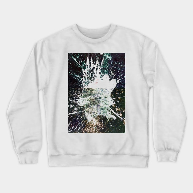 Sequential Explosion - Glitch Experiment Photoshop Audacity Cutout Crewneck Sweatshirt by MrBenny